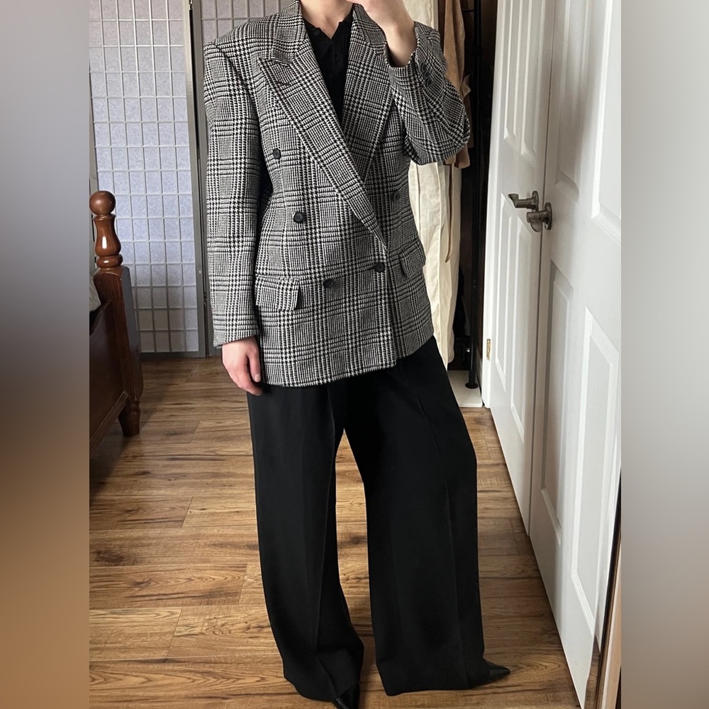 Wool flannel blazer